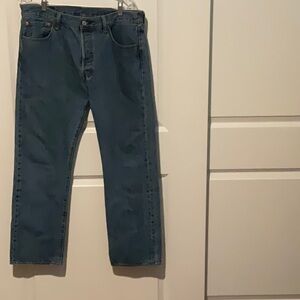 Levi's Blue Straight Jeans Classic Indigo Denim